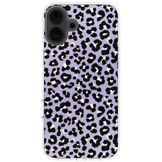Imoshion Design hoesje voor de Apple iPhone 16 - Leopard Lilac Meerkleurig