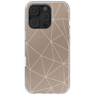 Imoshion Design hoesje voor de Apple iPhone 16 Pro - Graphic Lines Beige