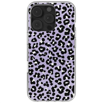 Imoshion Design hoesje voor de Apple iPhone 16 Pro - Leopard Lilac Meerkleurig