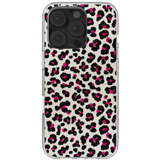 Imoshion Design hoesje voor de Apple iPhone 16 Pro - Leopard Pink Meerkleurig