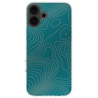 Imoshion Design hoesje voor de Apple iPhone 16 - Topo Turquoise Meerkleurig