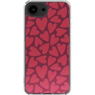 Imoshion Design hoesje voor de Apple iPhone 16e - Hearty Coral Dust Meerkleurig