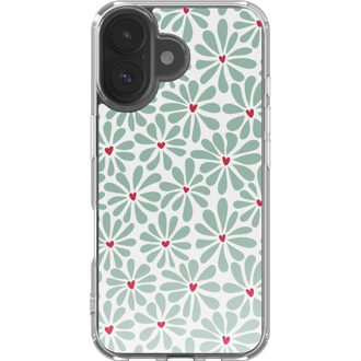 Imoshion Design hoesje voor de Apple iPhone 17 - Bloom Love Sage Green Meerkleurig