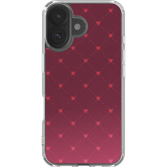 Imoshion Design hoesje voor de Apple iPhone 17 - Crush Check Coral Dust Rood
