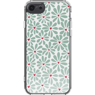 Imoshion Design hoesje voor de Apple iPhone SE (2022 / 2020) / 8 / 7 - Bloom Love Sage Green Meerkleurig - 4.7