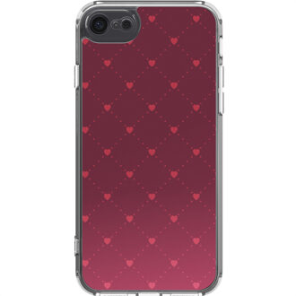 Imoshion Design hoesje voor de Apple iPhone SE (2022 / 2020) / 8 / 7 - Crush Check Coral Dust Rood - 4.7
