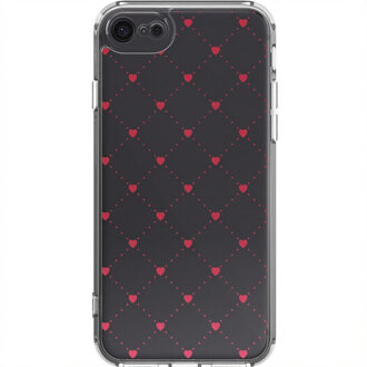 Imoshion Design hoesje voor de Apple iPhone SE (2022 / 2020) / 8 / 7 - Crush Check Transparant - 4.7