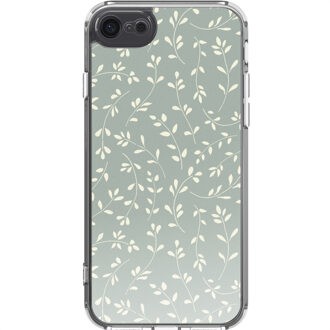 Imoshion Design hoesje voor de Apple iPhone SE (2022 / 2020) / 8 / 7 - Smoke Green Flowers Groen - 4.7