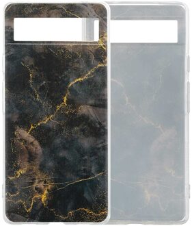 Imoshion Design hoesje voor de Google Pixel 6a - Black Marble Meerkleurig