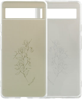 Imoshion Design hoesje voor de Google Pixel 6a - Floral Green Meerkleurig