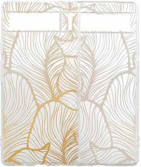 Imoshion Design hoesje voor de Google Pixel 6a - Golden Leaves Transparant Meerkleurig