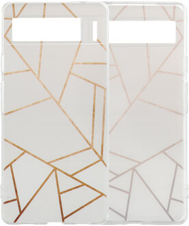 Imoshion Design hoesje voor de Google Pixel 6a - White Graphic Meerkleurig