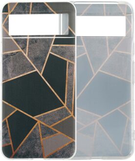 Imoshion Design hoesje voor de Google Pixel 8 - Black Graphic Meerkleurig