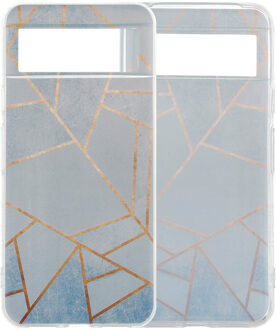 Imoshion Design hoesje voor de Google Pixel 8 - Blue Graphic Meerkleurig