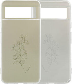 Imoshion Design hoesje voor de Google Pixel 8 - Floral Green Meerkleurig