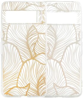 Imoshion Design hoesje voor de Google Pixel 8 Pro - Golden Leaves Transparant Meerkleurig