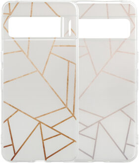 Imoshion Design hoesje voor de Google Pixel 8 Pro - White Graphic Meerkleurig