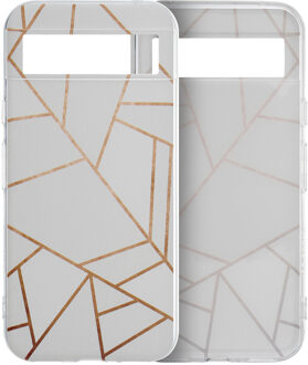 Imoshion Design hoesje voor de Google Pixel 8a - White Graphic Wit