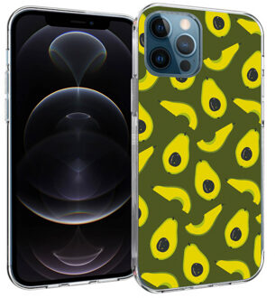 Imoshion Design hoesje voor de iPhone 12 (Pro) - Avocados Meerkleurig - 6.1