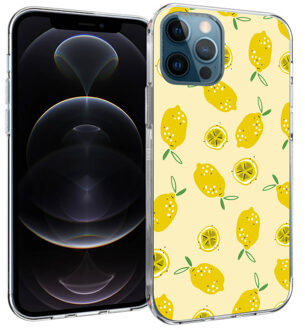 Imoshion Design hoesje voor de iPhone 12 (Pro) - Lemons Geel - 6.1