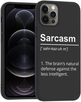 Imoshion Design hoesje voor de iPhone 12 (Pro) - Quote - Zwart - 6.1