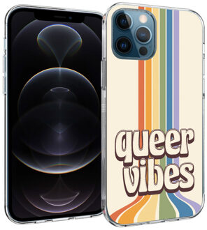 Imoshion Design hoesje voor de iPhone 12 (Pro) - Rainbow Queer vibes Meerkleurig - 6.1