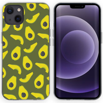 Imoshion Design hoesje voor de iPhone 13 - Avocados Meerkleurig
