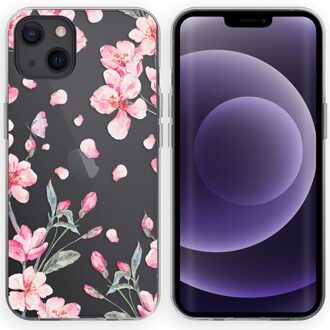 Imoshion Design hoesje voor de iPhone 13 - Bloem - Roze