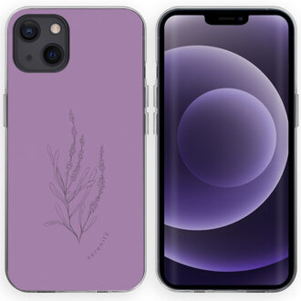 Imoshion Design hoesje voor de iPhone 13 - Floral Purple Paars