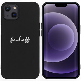 Imoshion Design hoesje voor de iPhone 13 - Fuck Off - Zwart