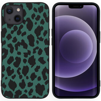 Imoshion Design hoesje voor de iPhone 13 - Luipaard - Groen / Zwart