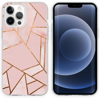 Imoshion Design hoesje voor de iPhone 13 Pro - Grafisch Koper / Roze