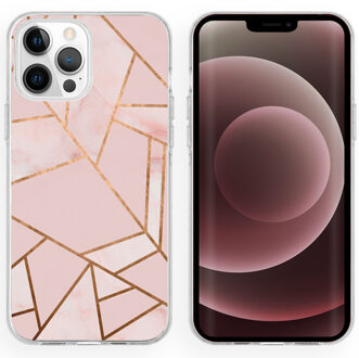 Imoshion Design hoesje voor de iPhone 13 Pro Max - Grafisch Koper / Roze