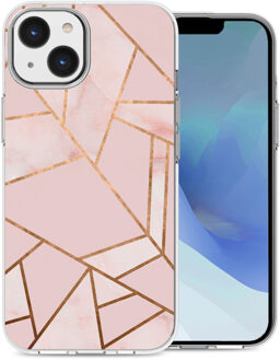 Imoshion Design hoesje voor de iPhone 14 - Grafisch Koper / Roze