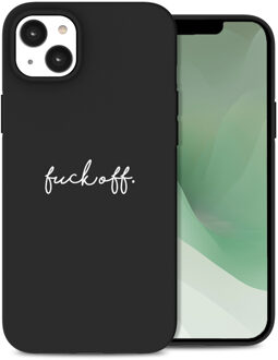 Imoshion Design hoesje voor de iPhone 14 Plus - Fuck Off - Zwart Transparant