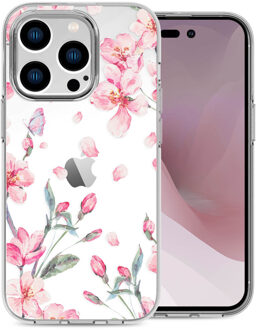 Imoshion Design hoesje voor de iPhone 14 Pro - Bloem - Roze