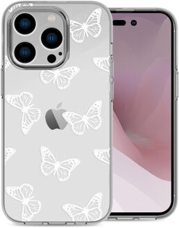 Imoshion Design hoesje voor de iPhone 14 Pro - Butterfly Grijs