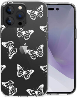 Imoshion Design hoesje voor de iPhone 14 Pro Max - Butterfly Grijs
