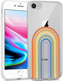 Imoshion Design hoesje voor de iPhone SE (2022 / 2020) / 8 / 7 - Rainbow Meerkleurig - 4.7
