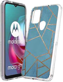 Imoshion Design hoesje voor de Motorola Moto G30 / G20 / G10 (Power) - Graphic Blue Blauw