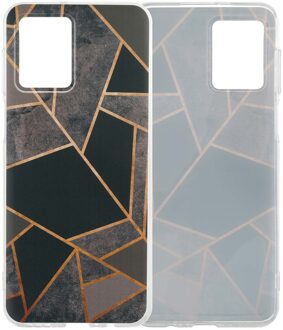 Imoshion Design hoesje voor de Motorola Moto G54 - Black Graphic Meerkleurig