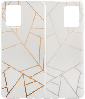 Imoshion Design hoesje voor de Motorola Moto G54 - White Graphic Meerkleurig