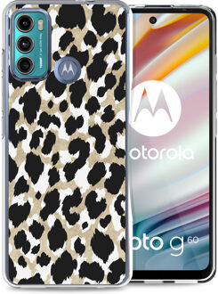 Imoshion Design hoesje voor de Motorola Moto G60 - Luipaard / Zwart Goud
