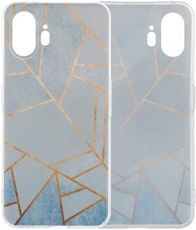 Imoshion Design hoesje voor de Nothing Phone (2) - Blue Graphic Meerkleurig