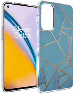 Imoshion Design hoesje voor de OnePlus Nord 2 - Blue Graphic Meerkleurig