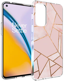 Imoshion Design hoesje voor de OnePlus Nord 2 - Pink Graphic Meerkleurig