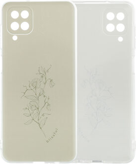 Imoshion Design hoesje voor de Samsung Galaxy A12 - Floral Green Meerkleurig