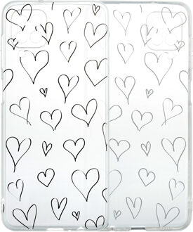 Imoshion Design hoesje voor de Samsung Galaxy A12 - Hearts Meerkleurig
