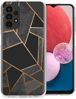Imoshion Design hoesje voor de Samsung Galaxy A13 (4G) - Black Graphic Meerkleurig
