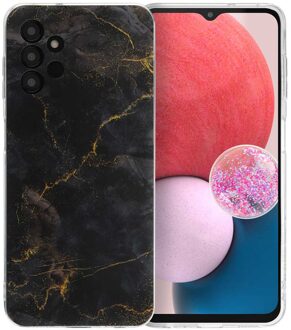 Imoshion Design hoesje voor de Samsung Galaxy A13 (4G) - Black Marble Meerkleurig